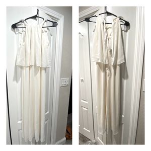 Junior bridesmaids; size 16; ivory